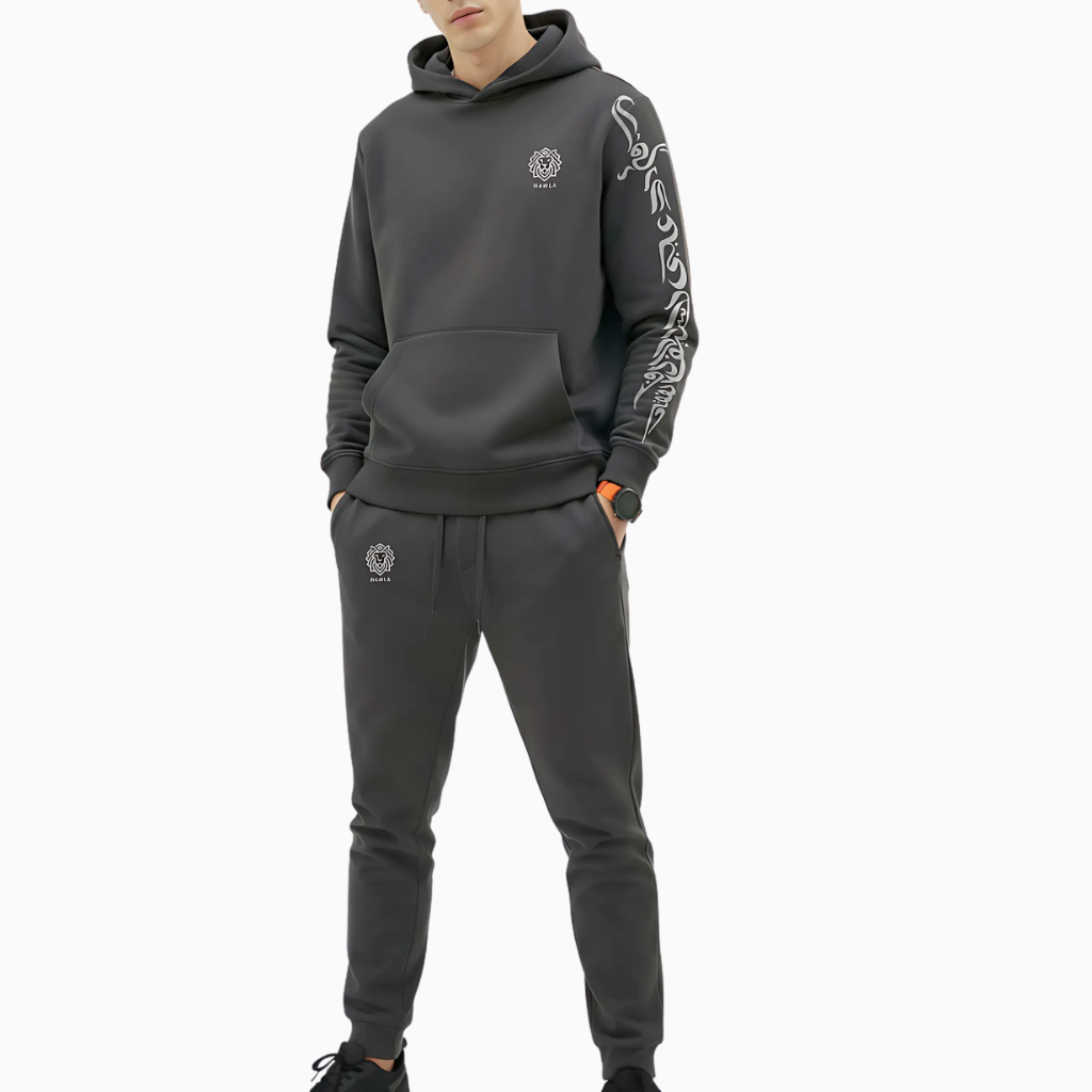 Zulfiqar Tracksuit Model Grey Imam Ali Tracksuit