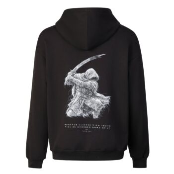 Zulfiqar Warrior Hoodie by MAWLA featuring Imam Ali (AS) with Zulfiqar sword artwork